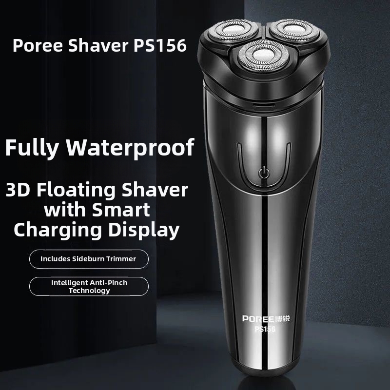 Electric Shaver For Men Rechargeable Fully Washable Three Head_voghion.com