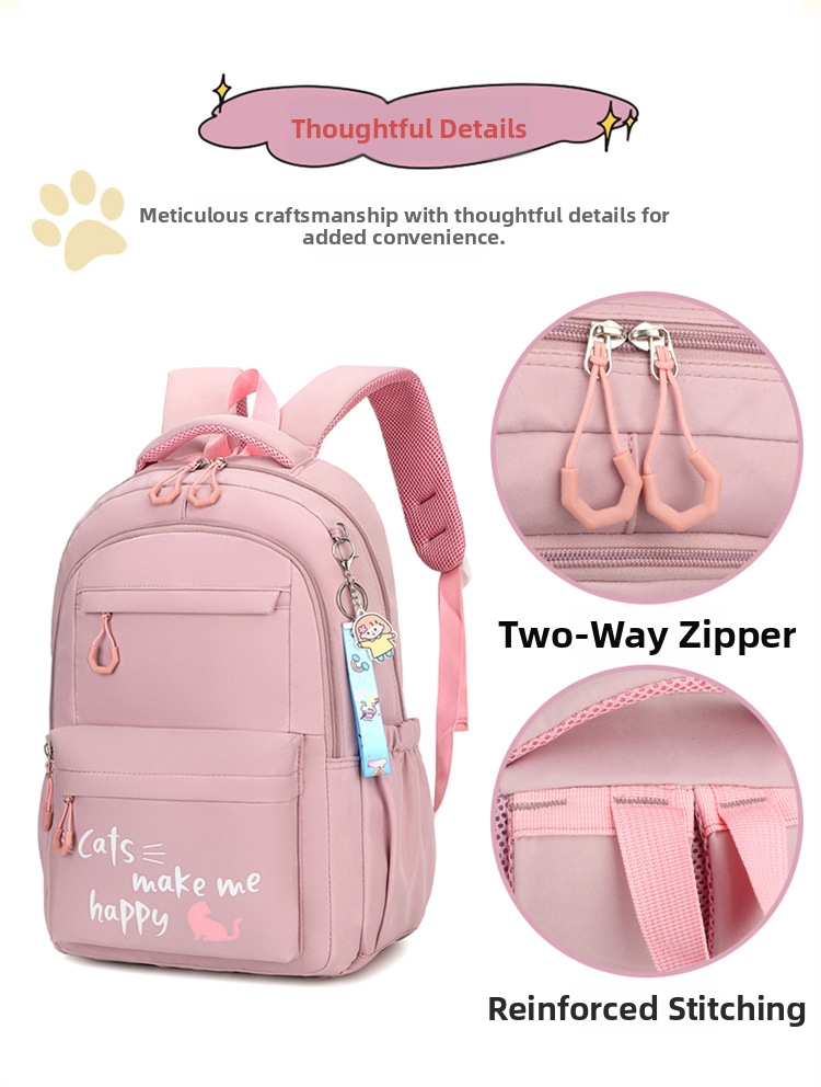 Lightweight Large Capacity Casual Backpack For School Girls_voghion.com