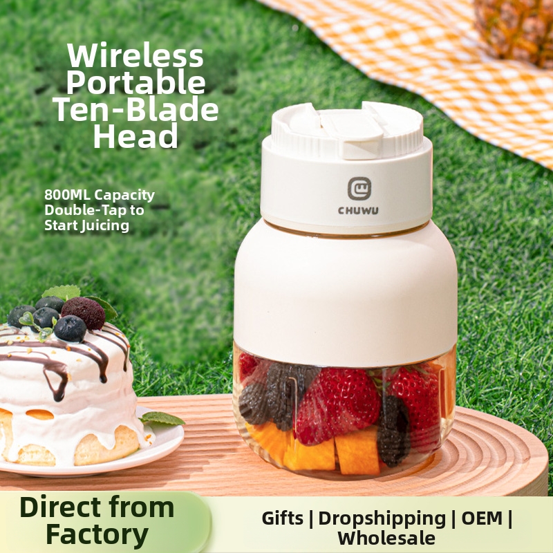 Vaso exprimidor portátil multifuncional, triturador de hielo eléctrico inalámbrico para uso doméstico._voghion.com