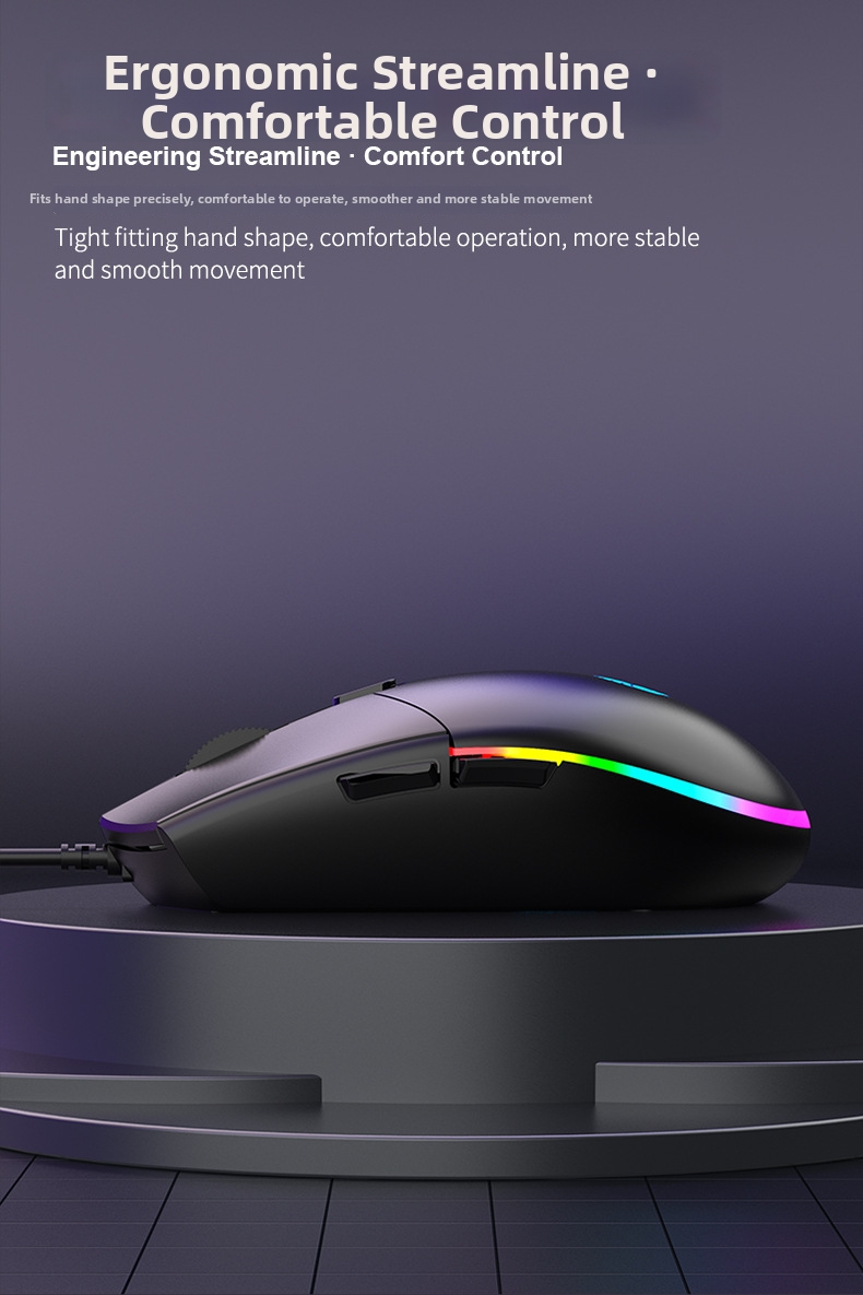 Gaming Mouse With Rgb Backlight And 7 Programmable Buttons_voghion.com