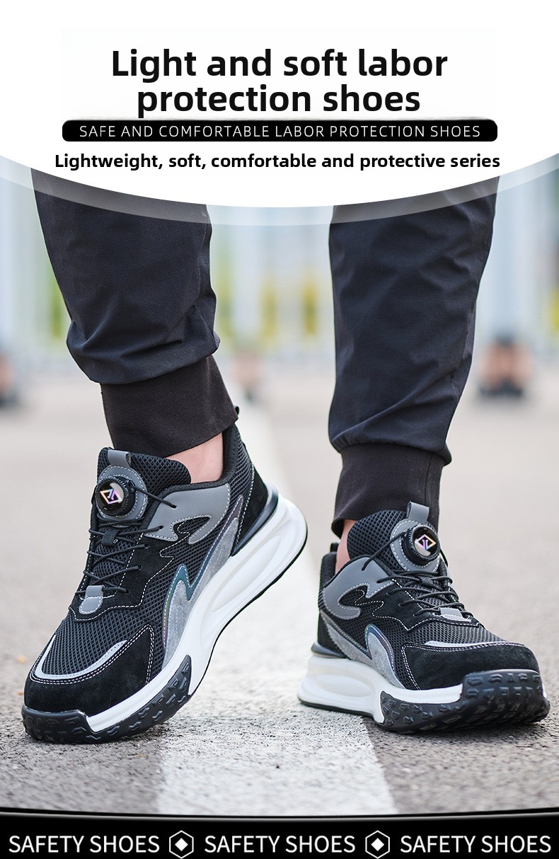 Safety Shoes Men Waterproof Anti-smash Puncture Resistant Work_voghion.com