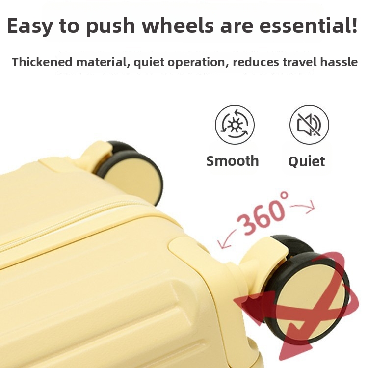 New Omnidirectional Silent Wheel Suitcase Large Capacity 20' Carry On With Combination Lock 24' Student Trolley Travel Luggage_voghion.com