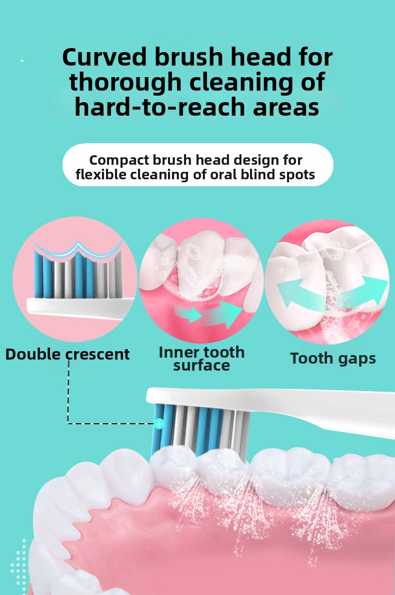 Sonic Electric Toothbrush Powered Battery For Adults And Children Home Personal Care Appliance Suitable For Couples_voghion.com