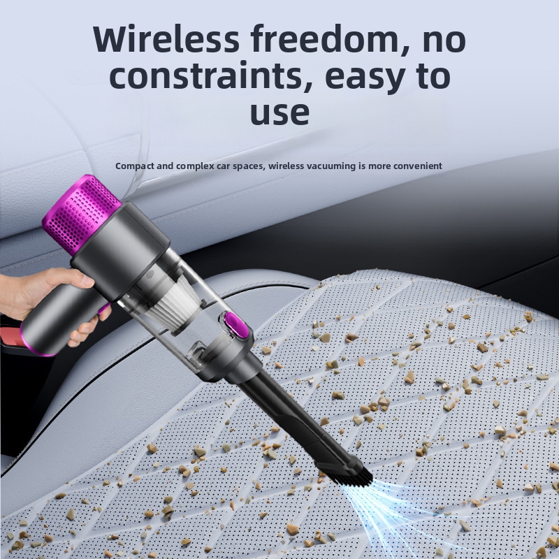 Portable Wireless Car Vacuum Cleaner Handheld Dust Collector Blower With Power Display Brushless Motor For Automotive Use_voghion.com