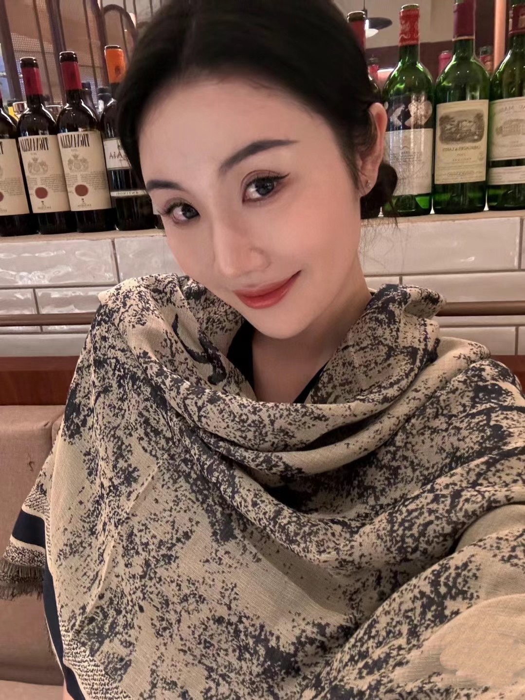 重磅色织提花工艺！丛林系列丝毛围巾女秋冬真丝丝巾羊毛方巾披肩