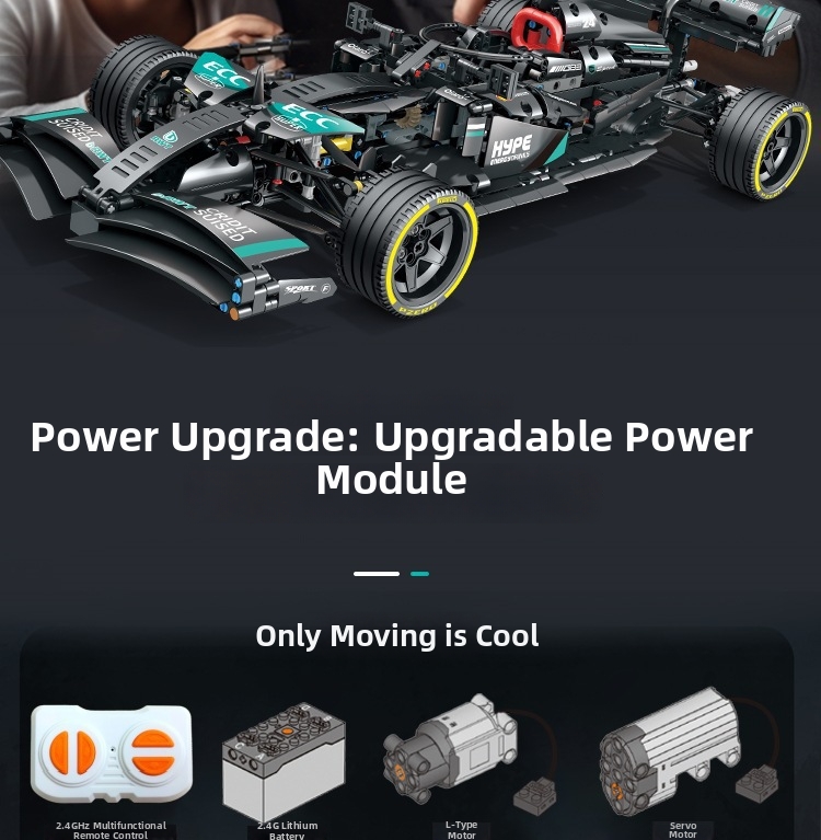 Carro de corridas fórmula 1 blocos de construção brinquedo_voghion.com