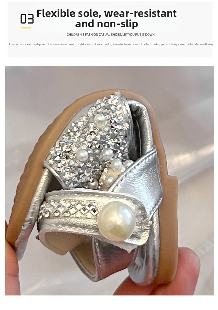 Girls Bow Sandals Princess Shoes For Summer Comfortable Footwear_voghion.com