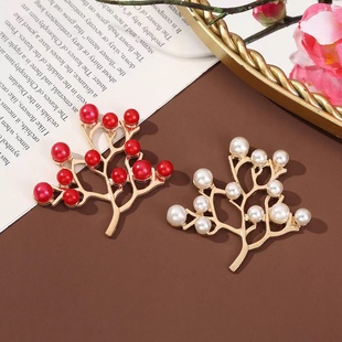 Antique Pearl Flower Branch Material DIY Jewelry Hairpin Accessories Bridal Golden Headwear Hair Accessories