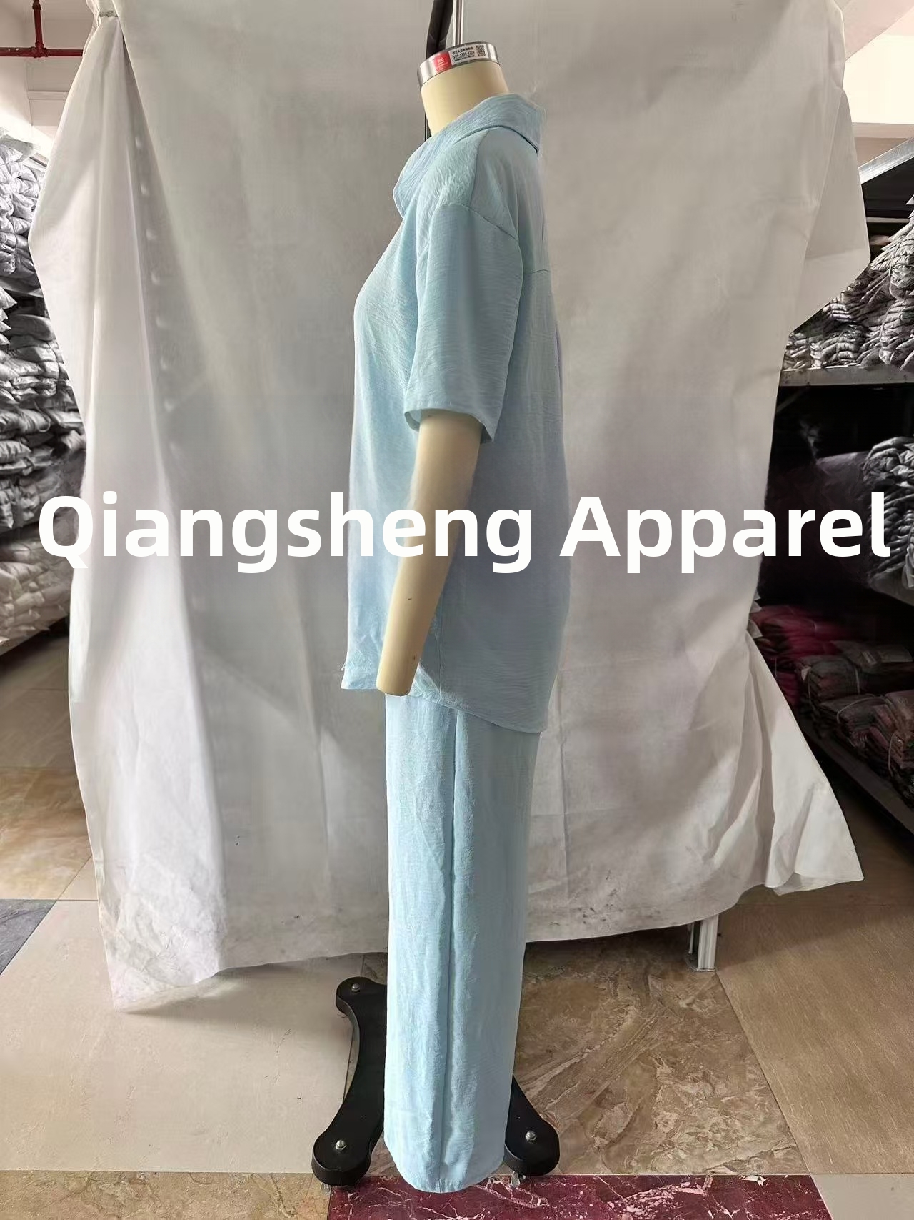 Women's Loose Casual Two-Piece Suit Solid Color European Style Spring/Summer Set_ecoleips.com