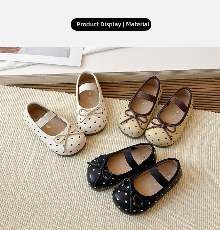 Mädchen Ballerinas Aus Leder Mit Schleife Für Frühling Und Herbst_voghion.com