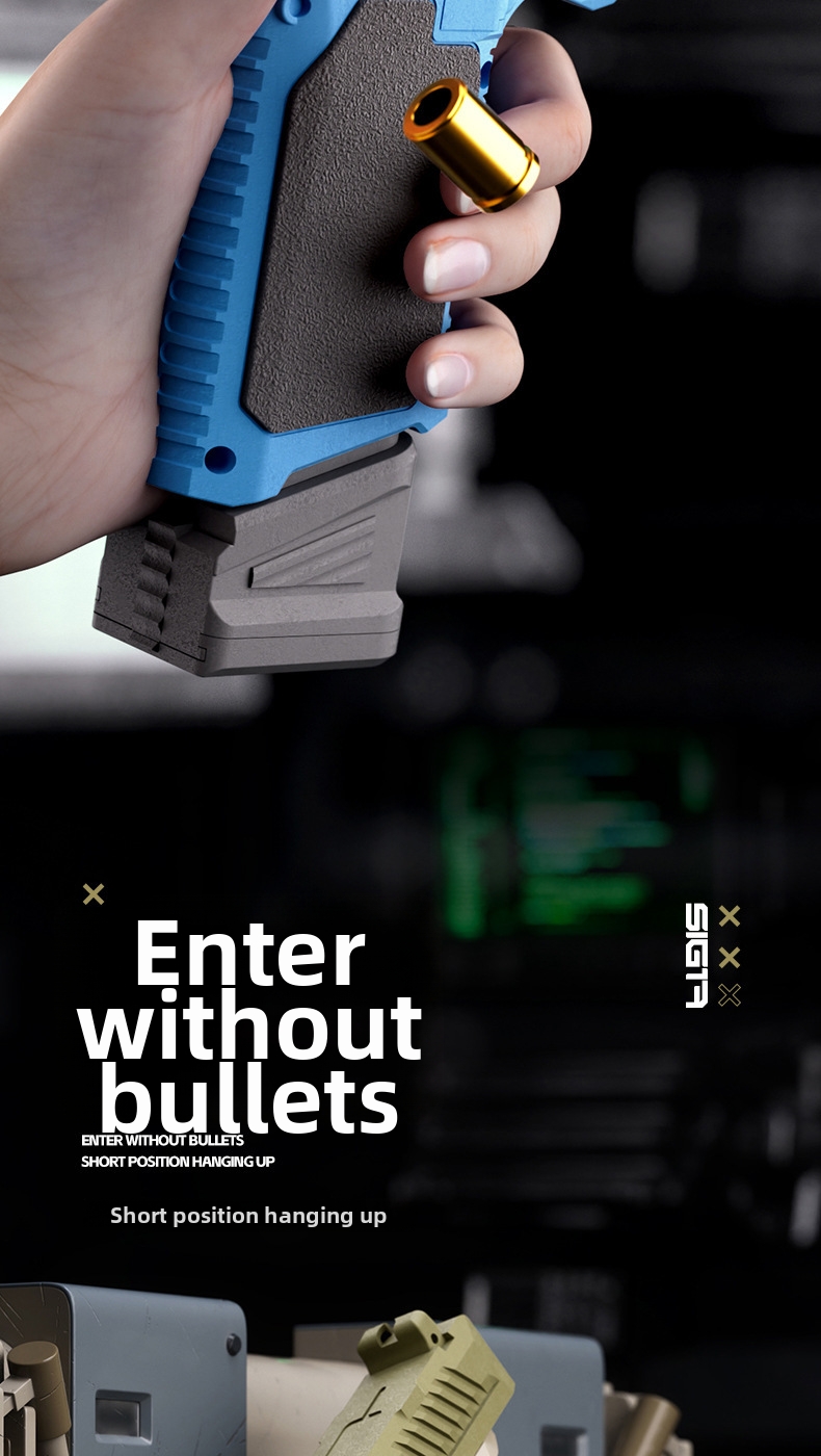 SIG17 Glock pistool replica met patroonuitwerper, zacht pistool, mechanisch automatisch vuurwapen, gevechtsmodel, kinderspeelgoed_voghion.com