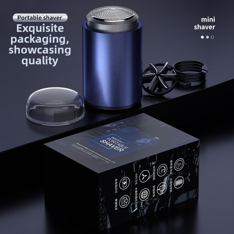 Mini elektrische scheerapparaat voor mannen, draagbaar, oplaadbaar, voor op reis, groothandel, grensoverschrijdend._voghion.com