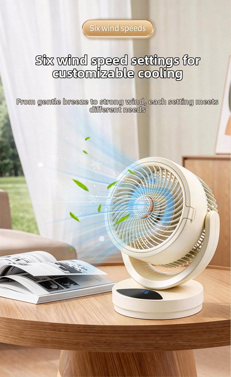 Wiederaufladbarer USB-Tischventilator mit Kühlfunktion_voghion.com
