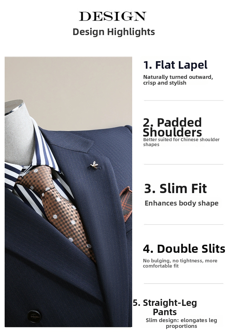 Herr slim fit kostym för business formella bröllop och vardag_voghion.com