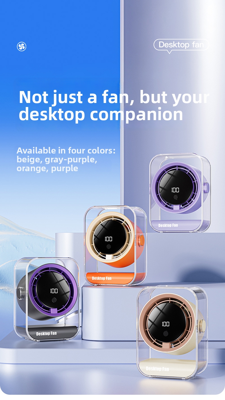 Leiser Mini Tischventilator Usb Wiederaufladbar Für Büro_voghion.com