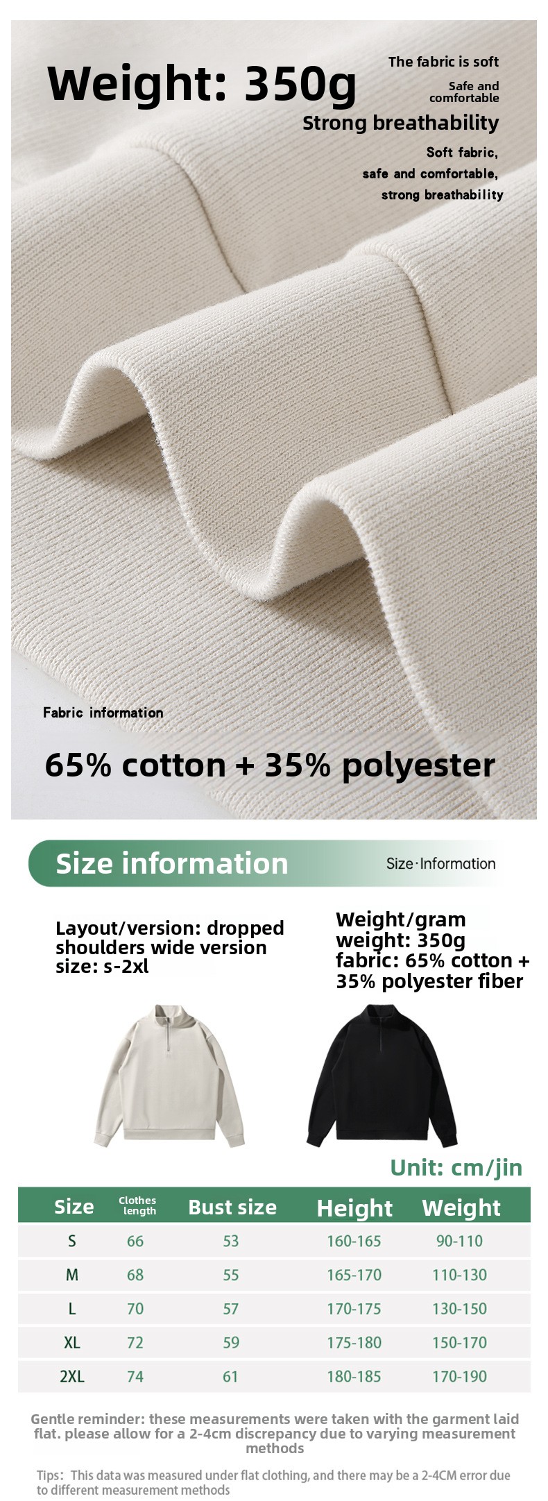 Men's Turtleneck Half-zipper Sweater With Stand-up Collar_voghion.com