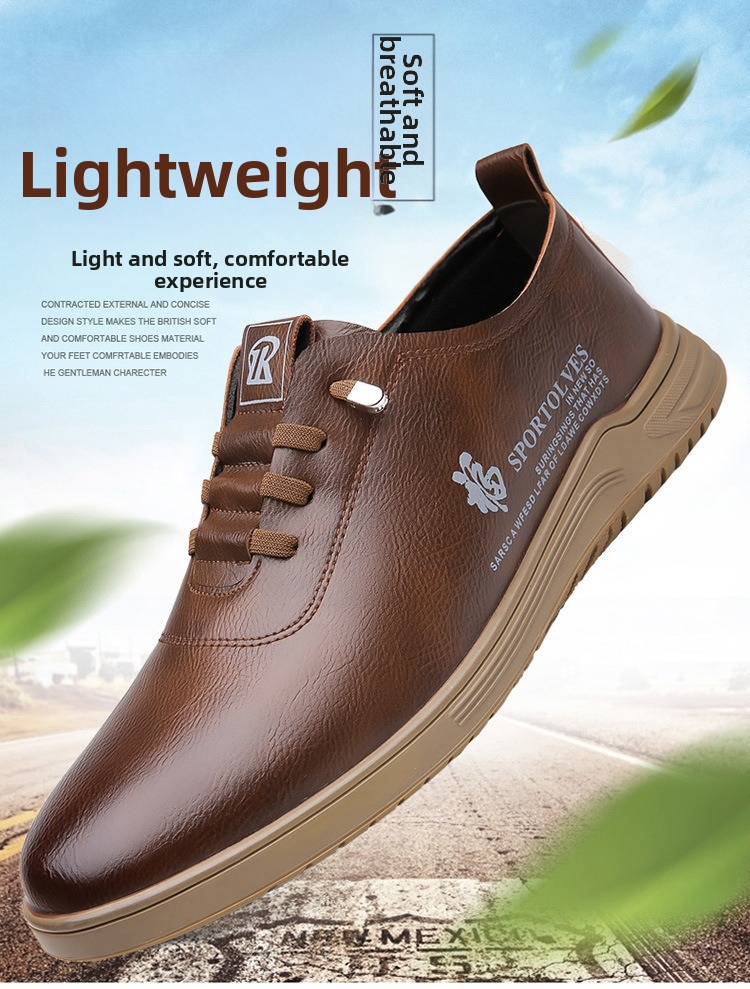 Chaussures en cuir pour hommes, collection printemps 2025, décontractées, à enfiler, semelle souple, confortables, blanches et noires, en microfibre et cuir PU. Directement de l'usine._voghion.com