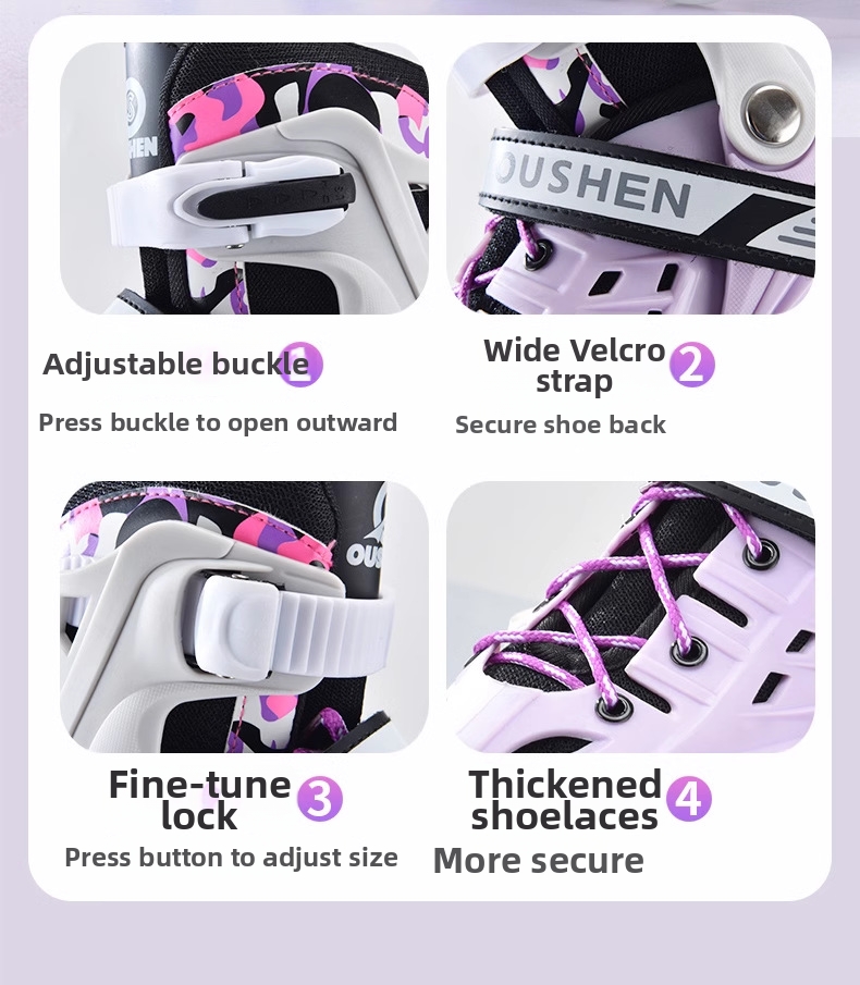 Adjustable Hard Shell Roller Skates For Adults And Beginners_voghion.com