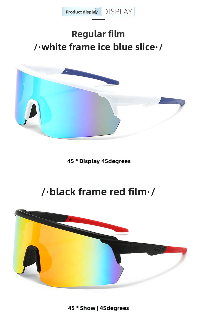 New Semi-Rimless Photochromic Sports Sunglasses, Running Cycling Wrap-Around Lens Outdoor Windproof Eyewear_desvips.com