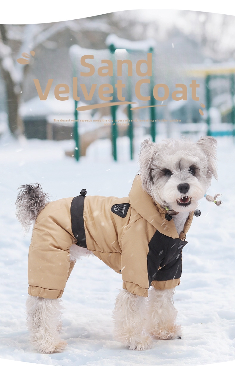 Sudadera con capucha para perro abrigo de invierno acolchado_voghion.com