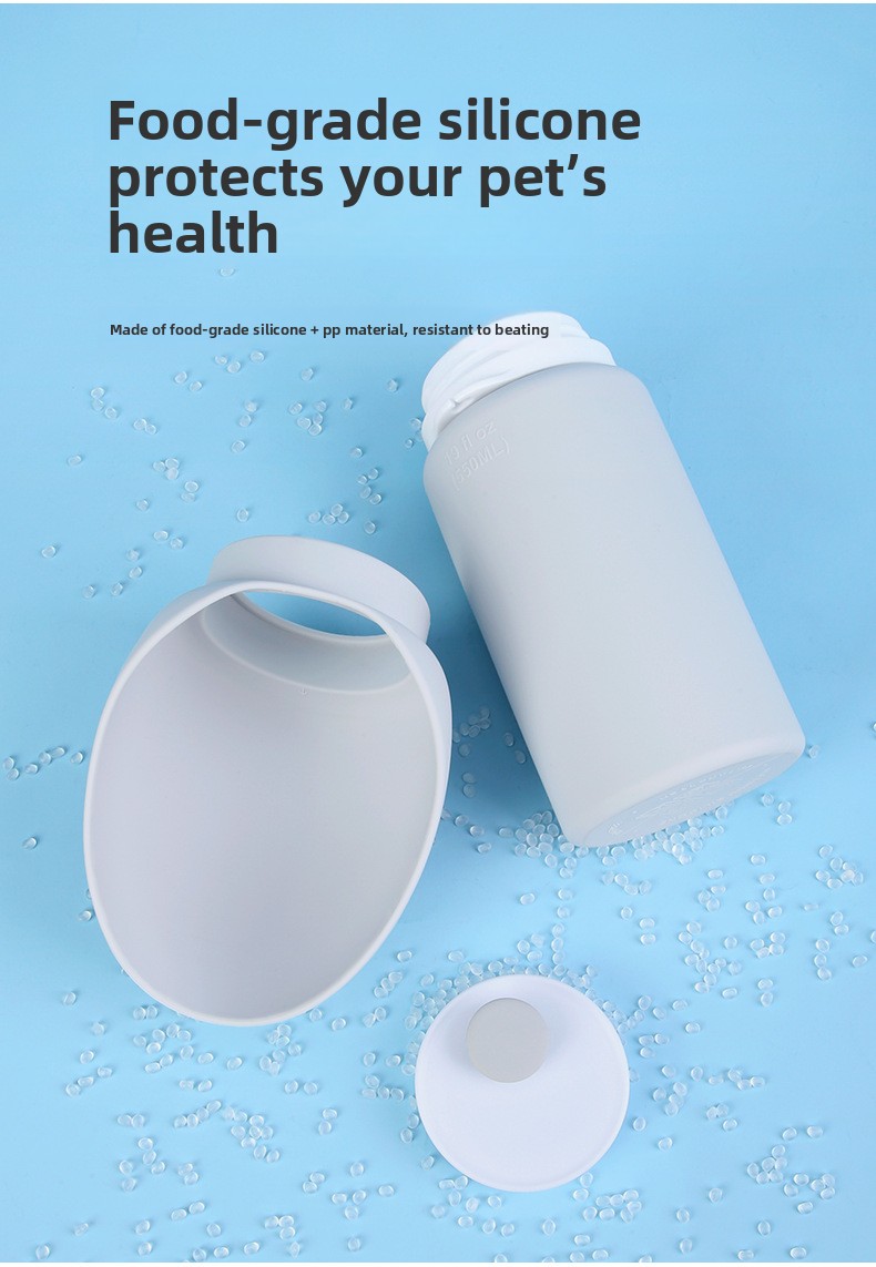 Portable pet water bottle for all dog breeds