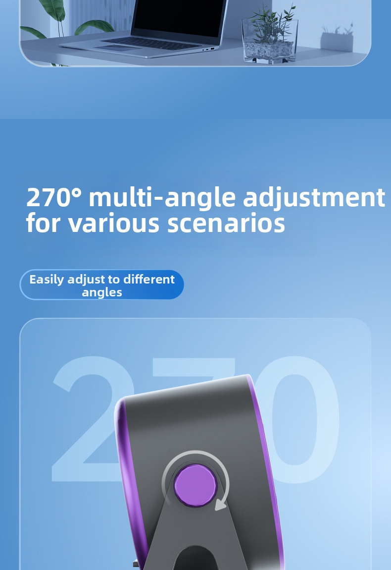 Air Circulator Fan For Home Office Desk Bedroom With Light_voghion.com