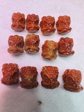 天然战国红包浆南红玛瑙新款大鹏鸟手串佛珠直切白香猴头雕刻配饰