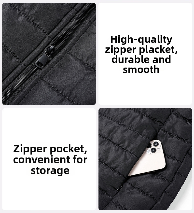 Herren Weste Mit Stehkragen Für Herbst Und Winter Leger_voghion.com