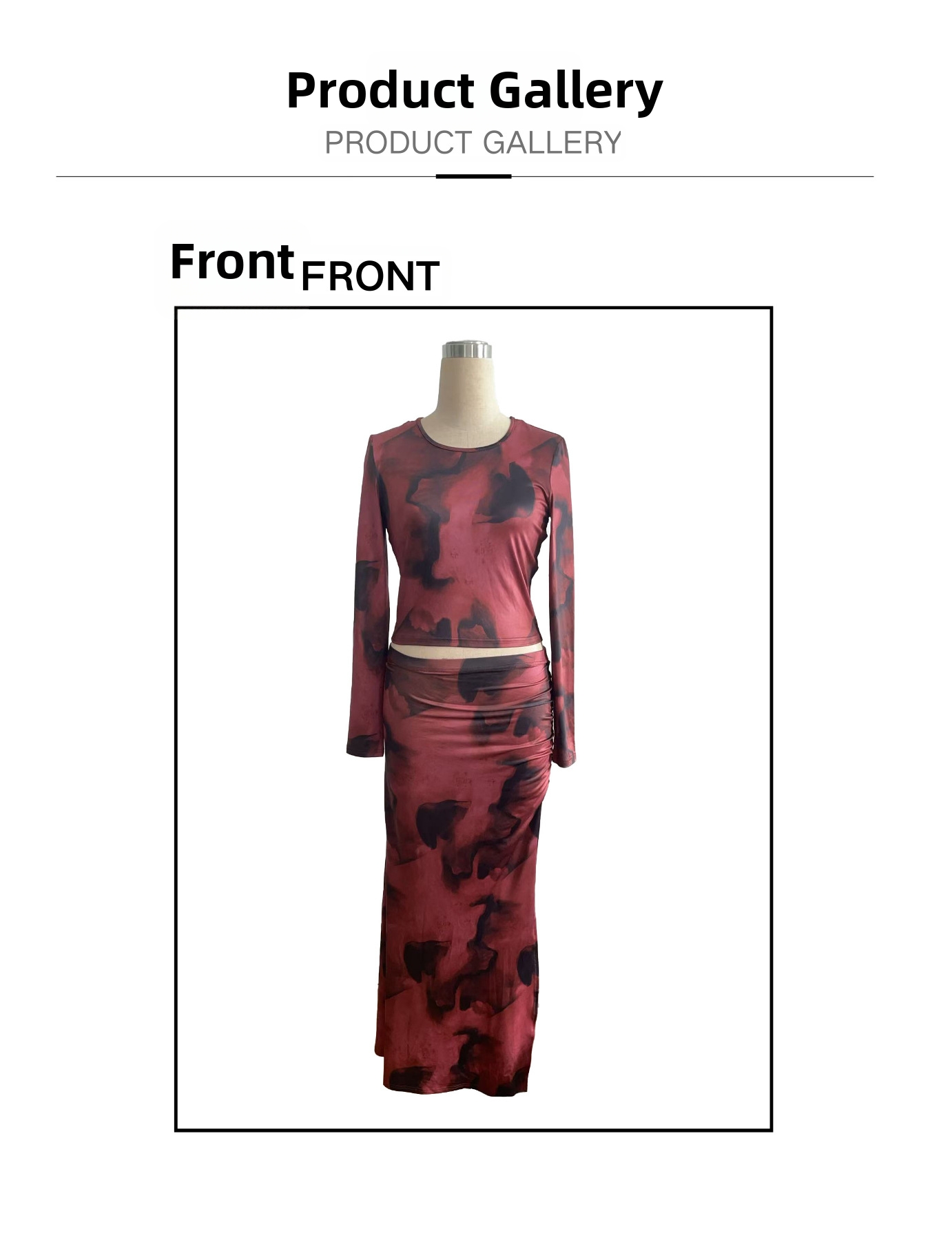 Completo due pezzi donna maglia maniche lunghe e gonna lunga_voghion.com