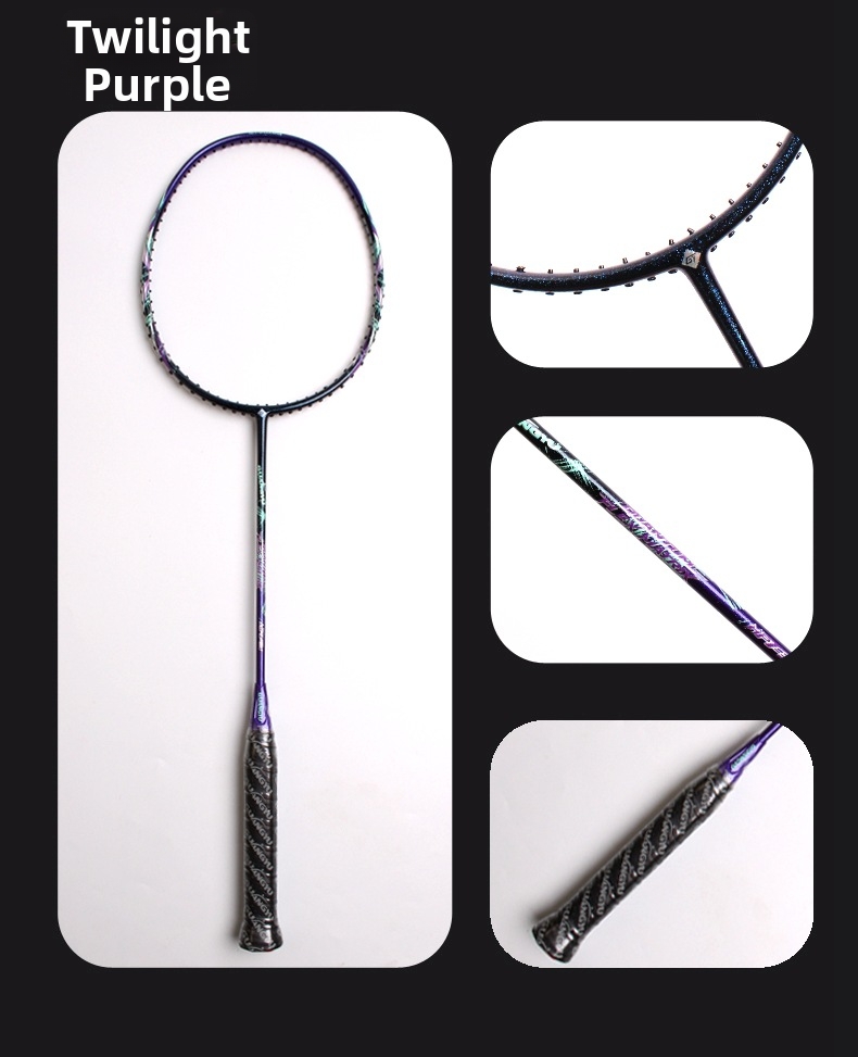 Badmintonracket Aus Kuelestofffaser Fir Hobby An Training_voghion.com