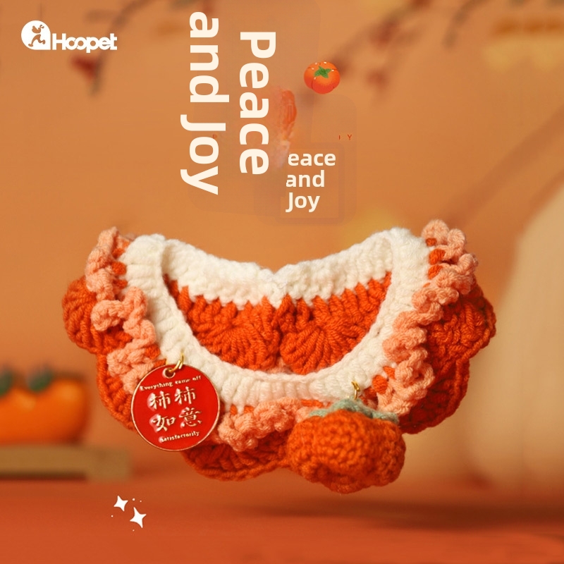 Coleira de pelúcia de inverno para cães e gatos, cachecol de Natal para animais de estimação, acessório de vestuário macio e quente para gatinhos, ideal para o outono._voghion.com