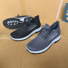 春秋款式男士飞织面料加底片细带休闲日常家用男士单鞋地摊跑量款