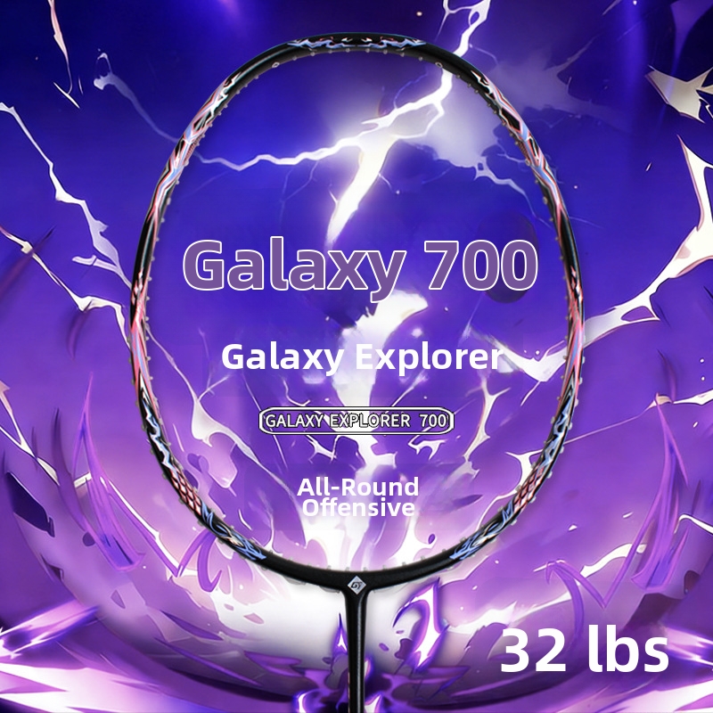 Galaxy 700 Badminton Racket Carbon Fiber Ultralight 4U High Tension Offensive Racket For Men And Women_voghion.com