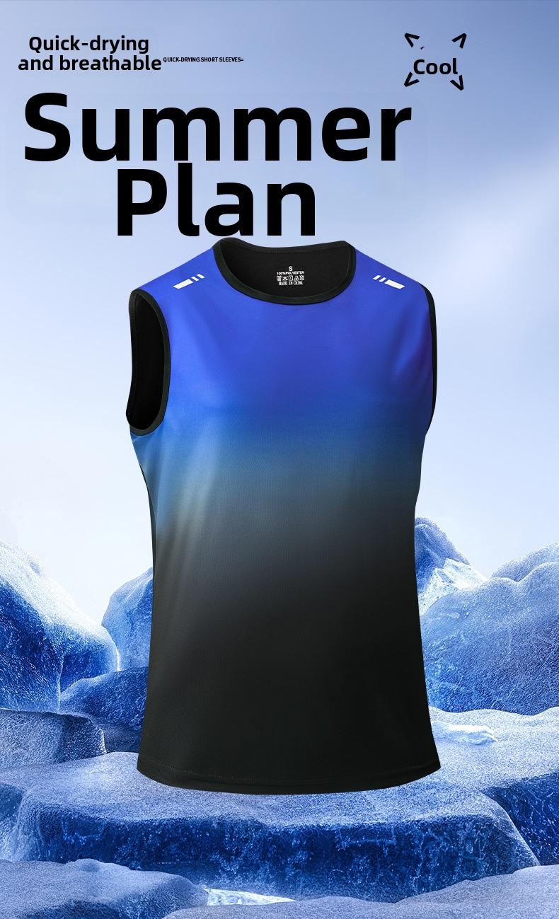 Herren Sport Weste Locker Sitzend Schnelltrocknend Atmungsaktiv_voghion.com