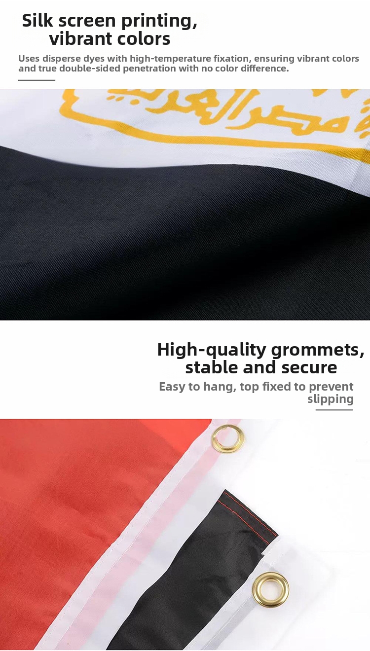 Egyptian Flags 90x150 Cm Size Spring Spun Polyester High Color Fastness For Home Garden Patio Lawn_voghion.com