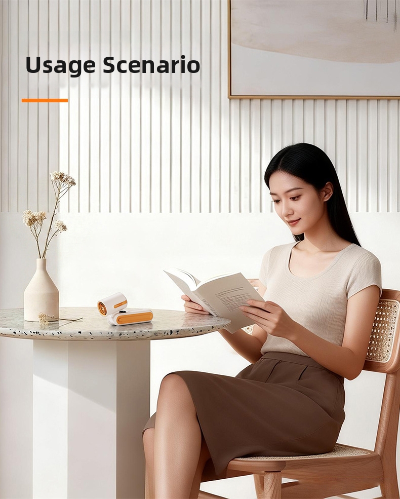 Handheld Mini Fan With Neckband Usb Rechargeable Digital Display_voghion.com