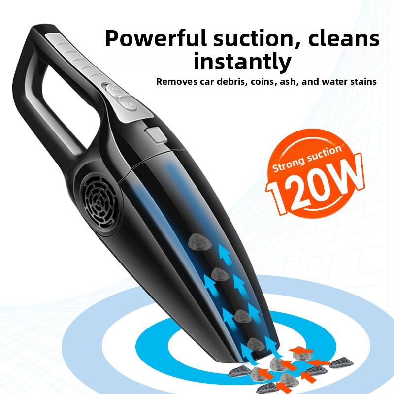 Cordless Mini Car Vacuum Cleaner High Power Wet And Dry Use 5000mbar For Home And Kitchen Appliances_voghion.com