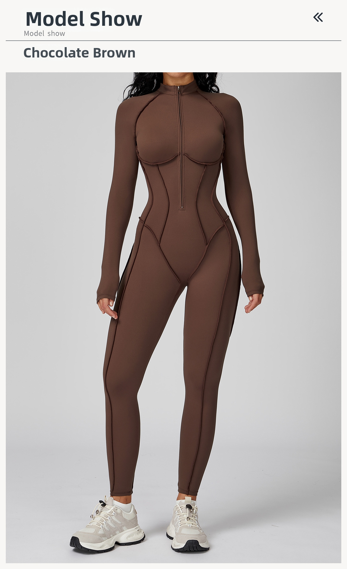 Color Block Women's Bodysuit Stand Up Collar Half Zip High Intensity Fitness Yoga Sportswear Nylon_ecoleips.com