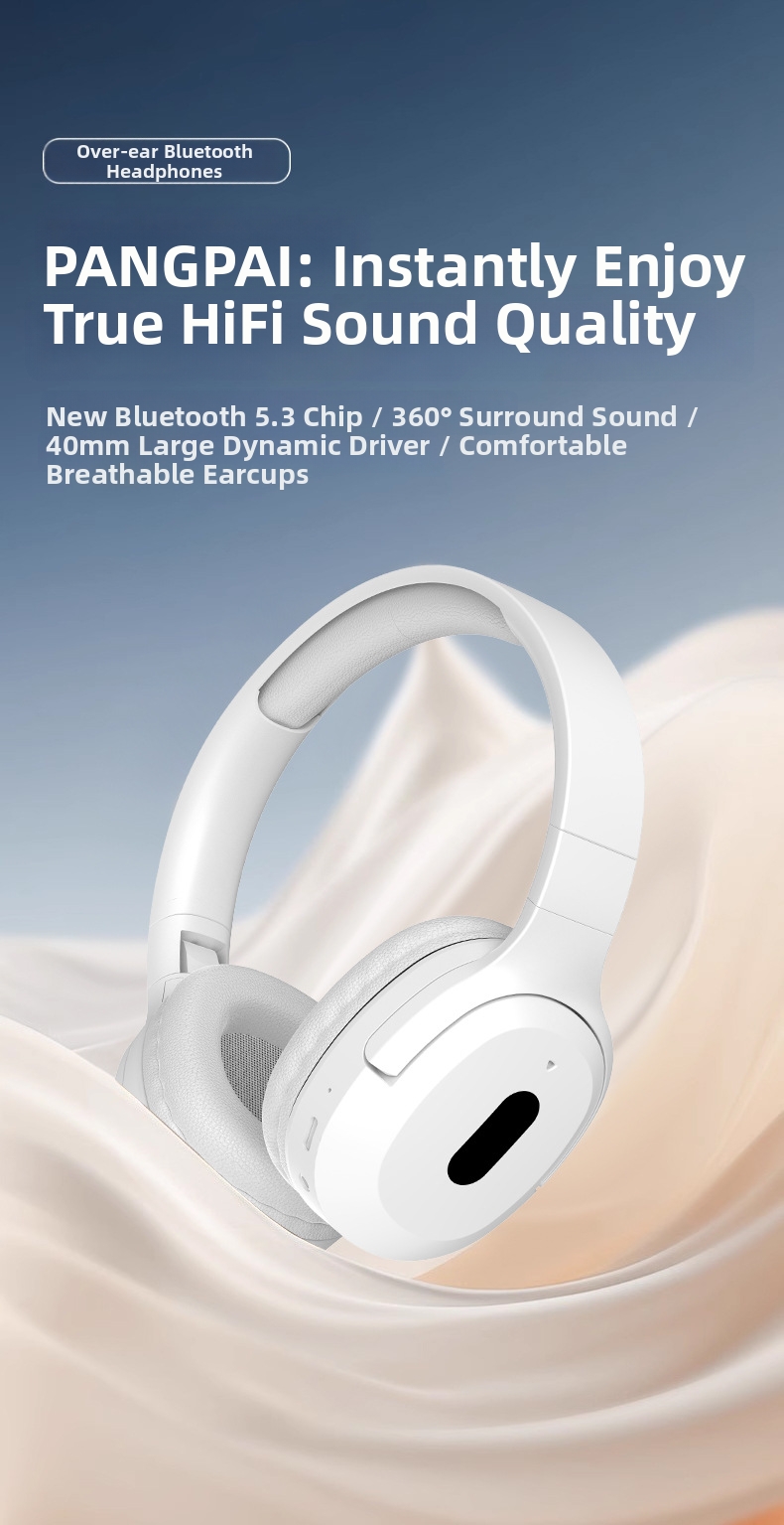 Écouteurs Bluetooth sans fil avec basses puissantes et rétractables pour téléphones portables - Vente directe d'usine - Offre transfrontalière en gros_voghion.com