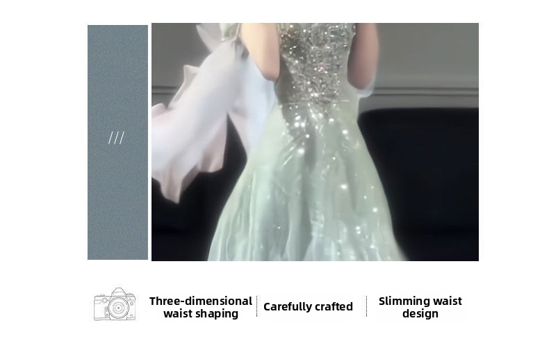 New 2026 Off-Shoulder Evening Gown for Proms Elegant Luxurious Women's Party Wear Super Fairy like Dress for Hosts Students Art Exams_ecoleips.com