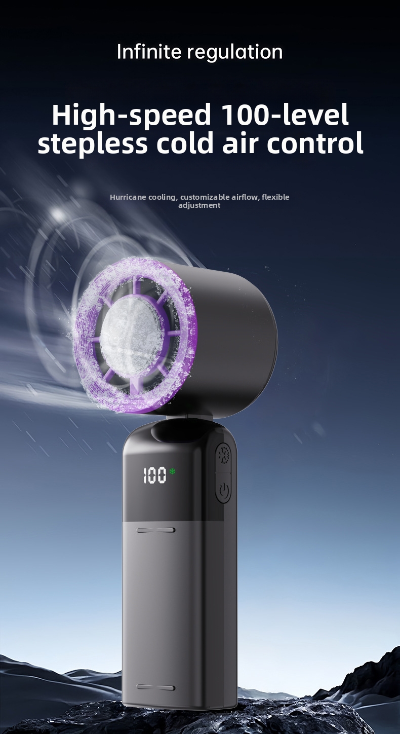 Handheld Cooling Fan Portable Turbo Mini Fan With 199 Speeds_voghion.com