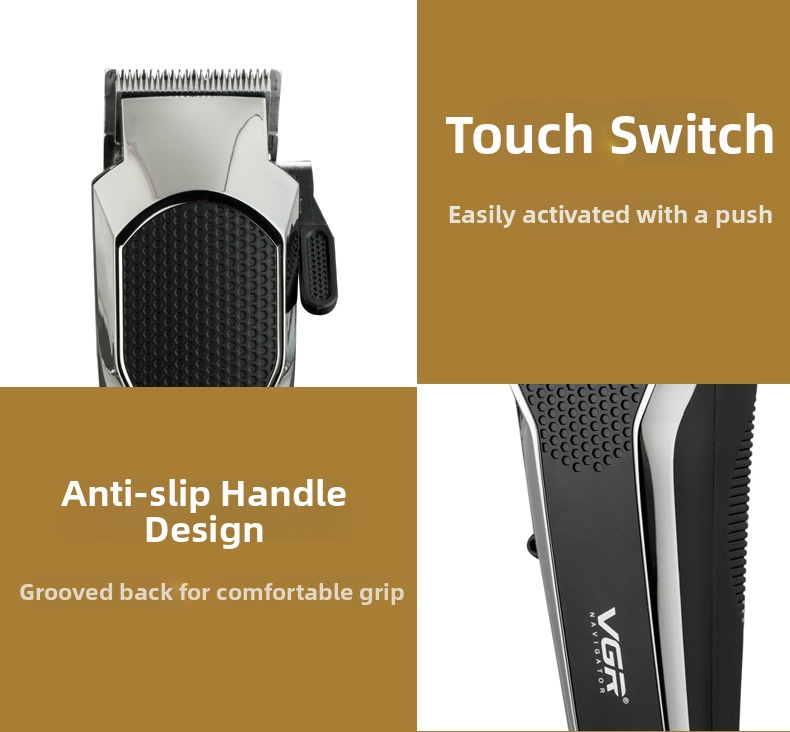 Máquina de cortar cabelo elétrica vgr gradiente potente set_voghion.com