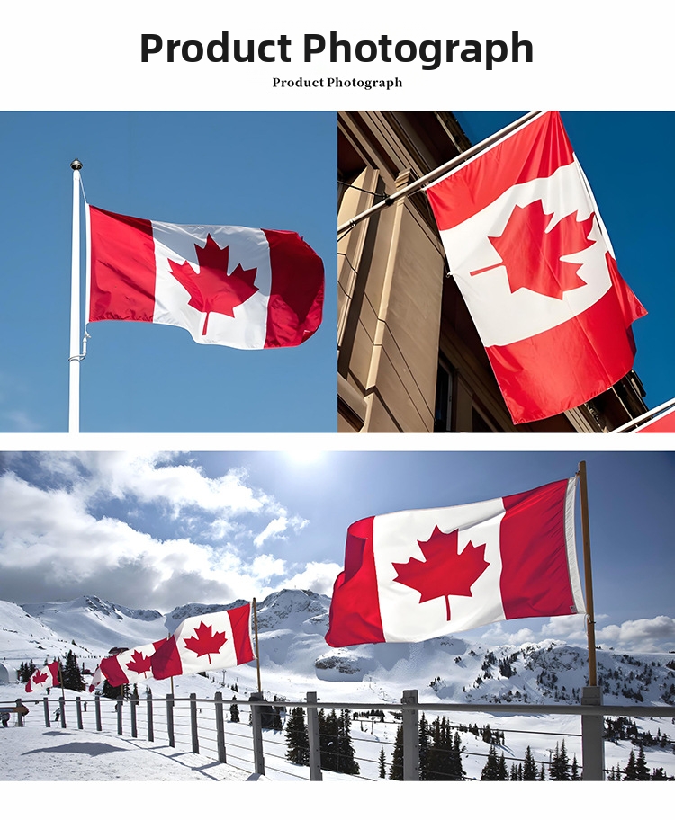 Canadian Flag Heavy-duty Polyester With Brass Grommets Durable_voghion.com
