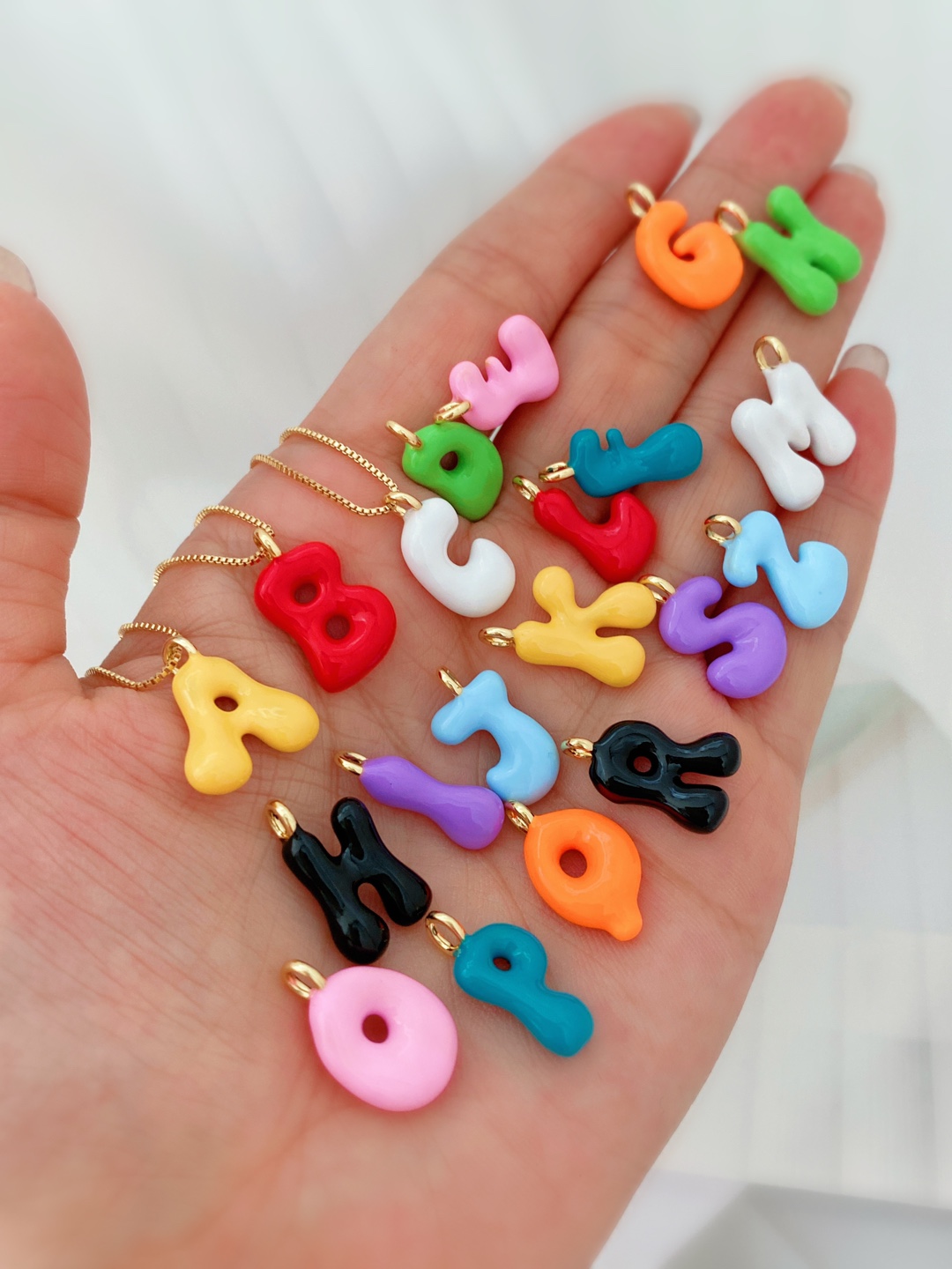 4g Weight Pendant Jewelry Making Type 10.1*17.9mm, 18.7*11.6mm Jewelry Making Size 1 Piece 10.1*17.9mm 18.7*11.6mm Copper Letter Pendant