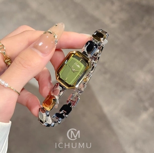 Scottie Sigaodi 9610H small sugar cube light luxury women's office worker business fashion square quartz watch