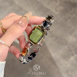 Scottie Sigaodi 9610H small sugar cube light luxury women's office worker business fashion square quartz watch