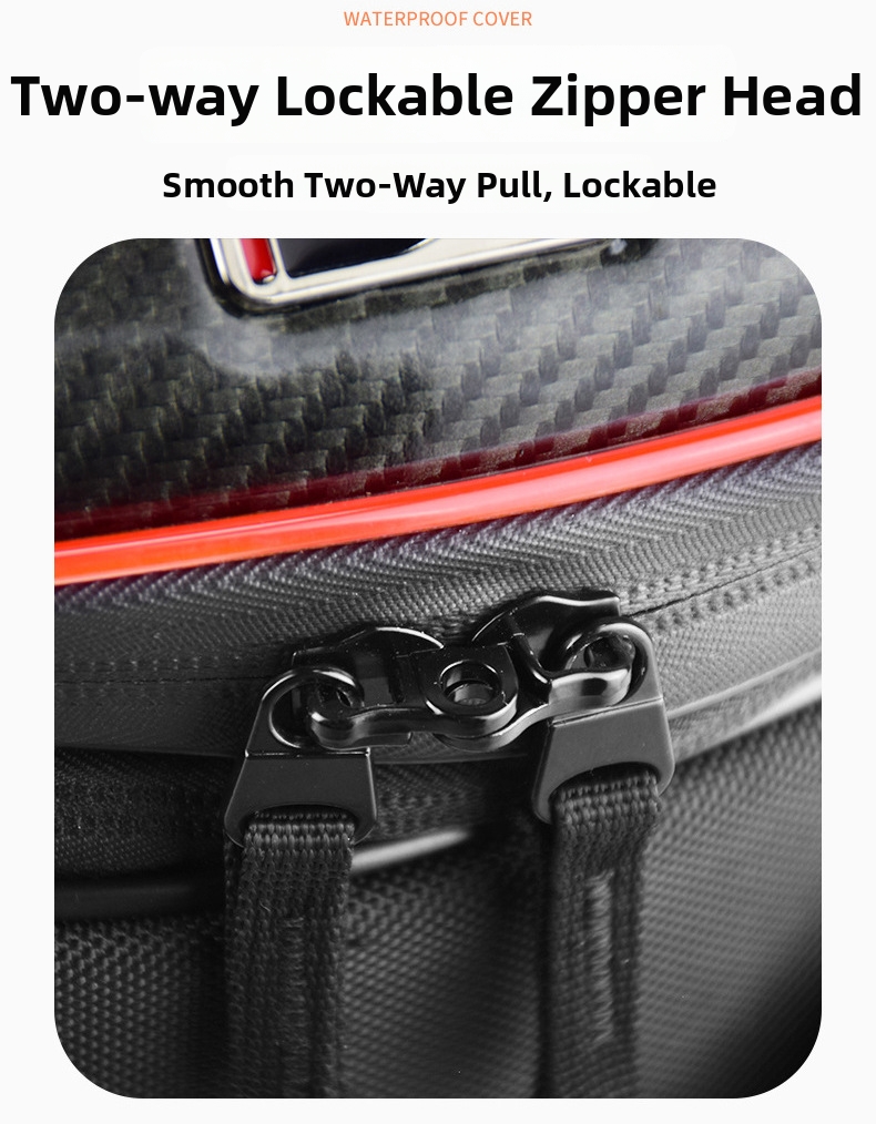 Motorcycle Riding Backpack Rear Seat Bag With Led Hard Shell_voghion.com