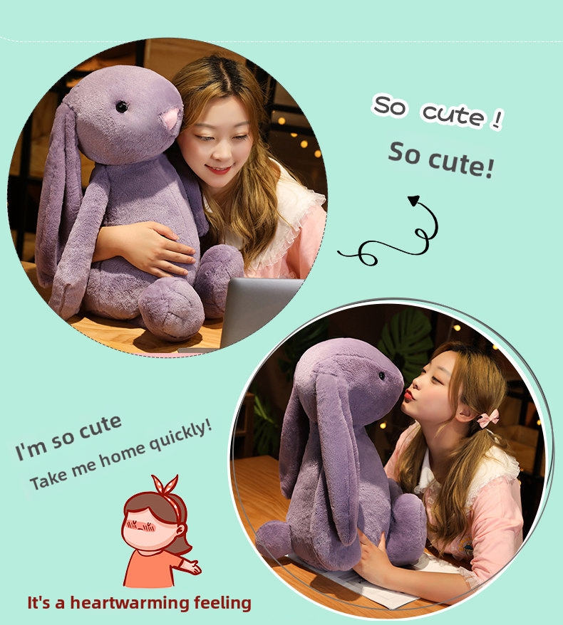 Peluche lapin doudou animal en peluche doux pour enfant_voghion.com