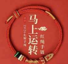 马年新款红手绳2026年新款纯手工红绳手链红绳蛇虎猴马年蛇年手工
