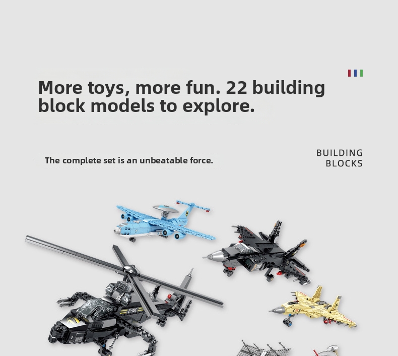 Educational Building Block Models Compatible With Military Aircraft Carrier Tank Airplane Destroyer Small Particle Toy For Kids_voghion.com